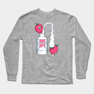 Strawberries with cream Long Sleeve T-Shirt